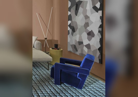 Кресло с зигзагообразной строчкой Cassina - Utrecht