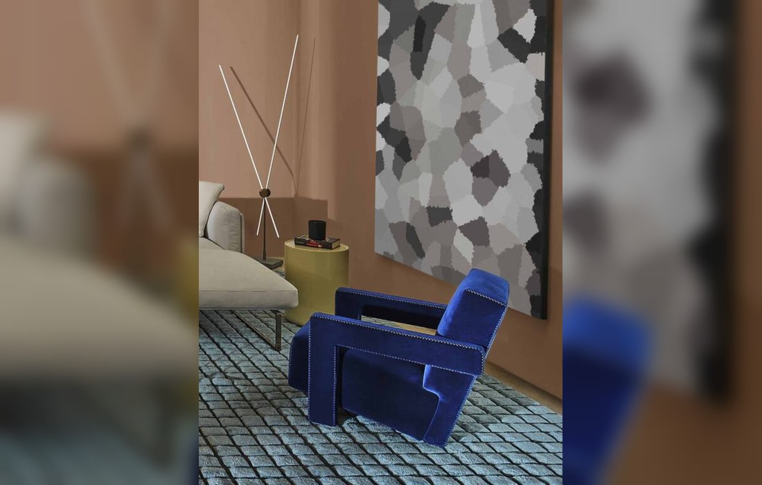 Кресло с зигзагообразной строчкой Cassina - Utrecht