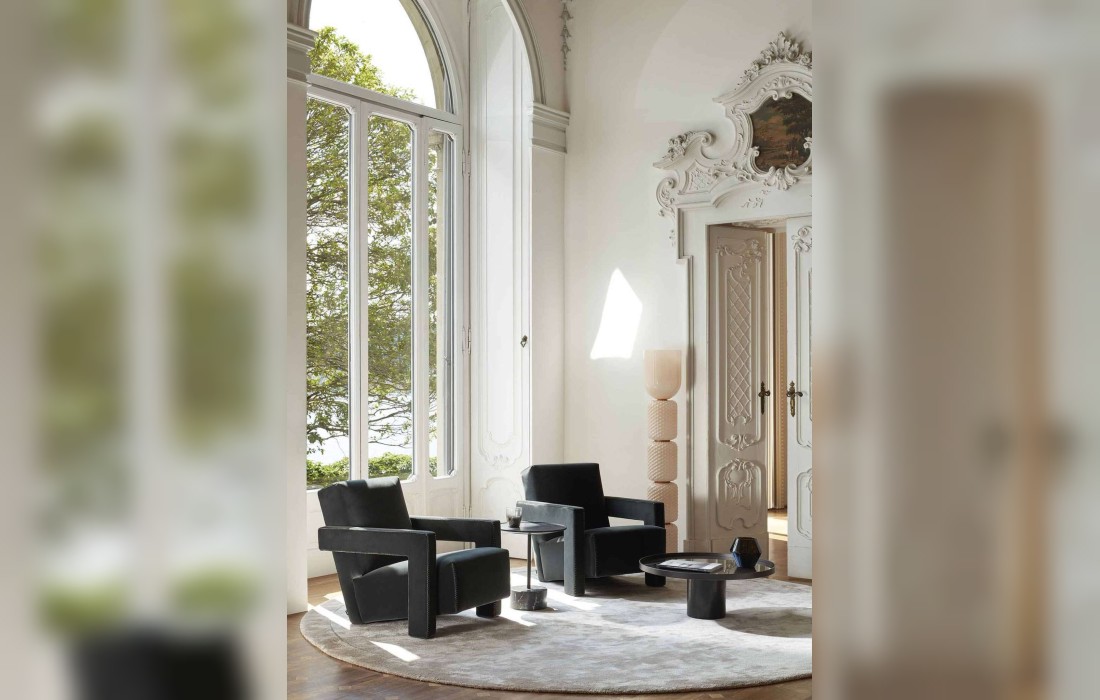 Кресло с зигзагообразной строчкой Cassina - Utrecht