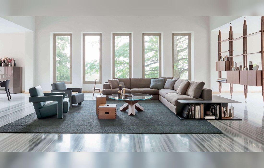 Кресло с зигзагообразной строчкой Cassina - Utrecht