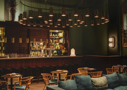 Подвесной светильник от фабрики Santa&Cole модель Cirio Circular Suspension Lamp