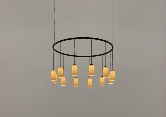 Подвесной светильник от фабрики Santa&Cole модель Cirio Circular Suspension Lamp