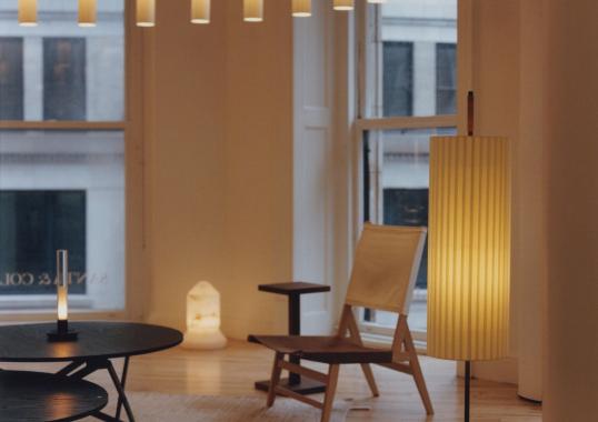 Подвесной светильник от фабрики Santa&Cole модель Cirio Circular Suspension Lamp