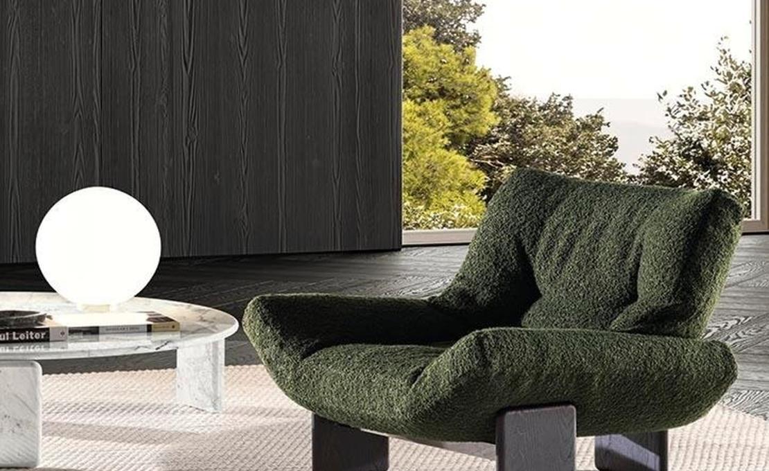 Кресло Emmi фабрики Minotti — дизайн Hannes Peer
