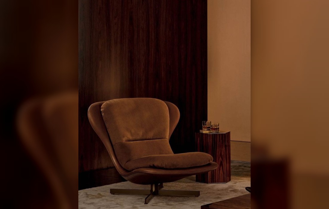 Кресло Elas фабрики Minotti — дизайн Studio MK27