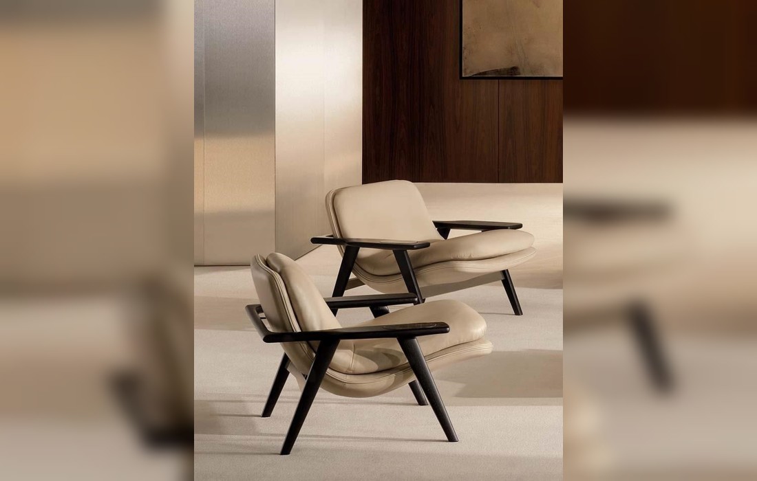 Кресло Elas фабрики Minotti — дизайн Studio MK27