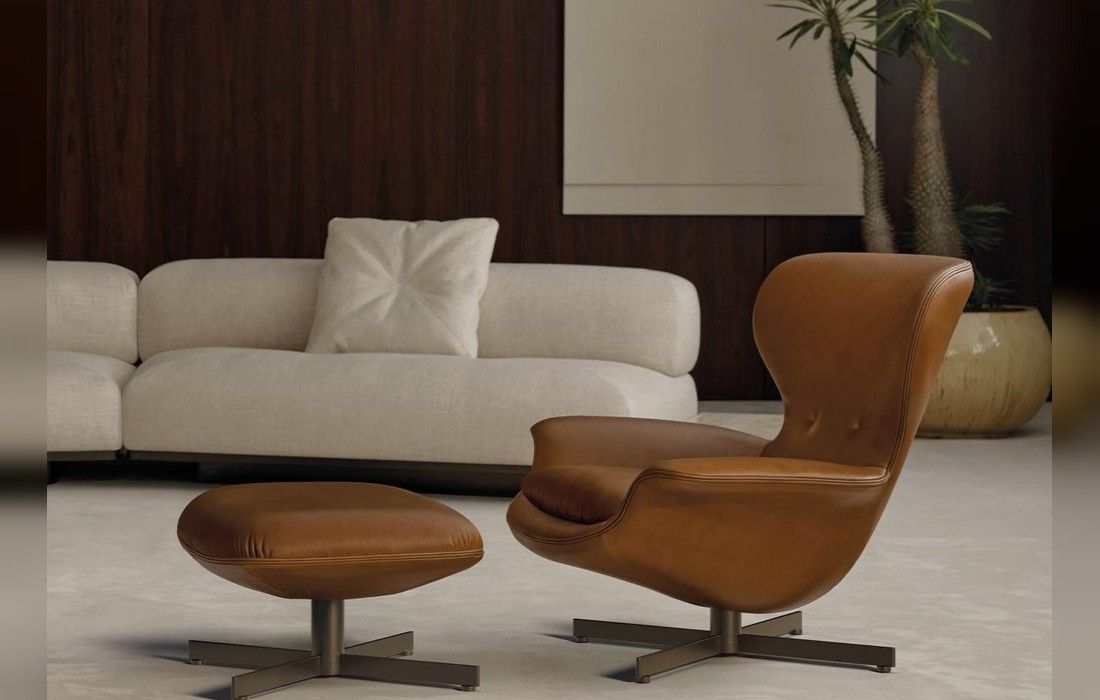 Кресло Elas фабрики Minotti — дизайн Studio MK27