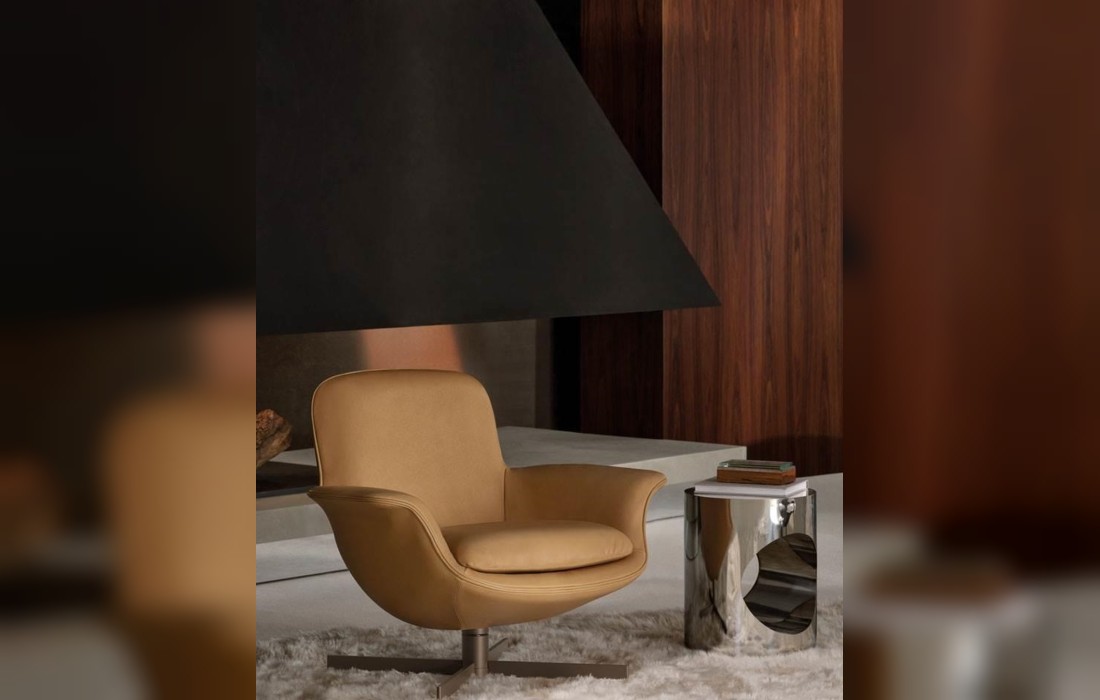 Кресло Elas фабрики Minotti — дизайн Studio MK27
