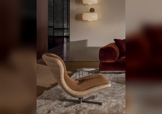 Кресло Elas фабрики Minotti — дизайн Studio MK27