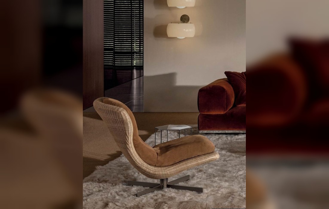 Кресло Elas фабрики Minotti — дизайн Studio MK27