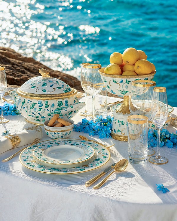 Итальянская эстетика в коллекции фарфора Taormina Smeralda