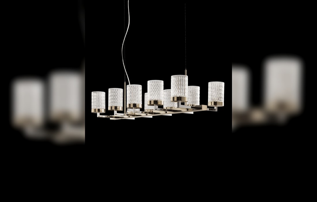Люстра на 10 плафонов QUARZO 725/L10 фабрики Italamp - Incanto