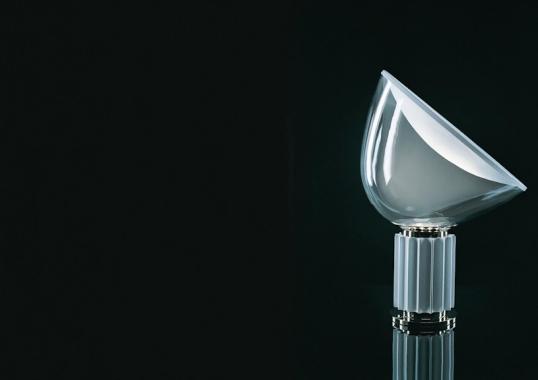 Лампа со стальным основанием внутренняя часть белая глянцевая Flos - Taccia image 3