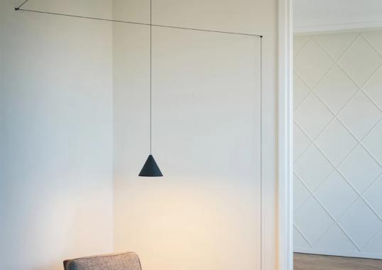 Светильник круглый с черным мягким кабелем Flos - String Light image 3