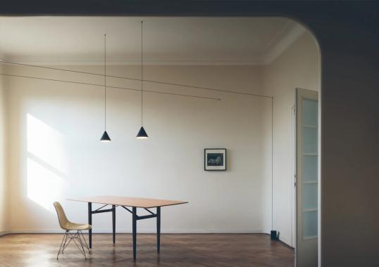 Светильник круглый с черным мягким кабелем Flos - String Light image 4