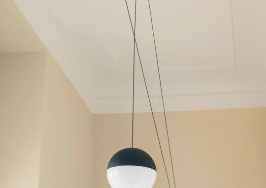 Светильник круглый с черным мягким кабелем Flos - String Light image 6