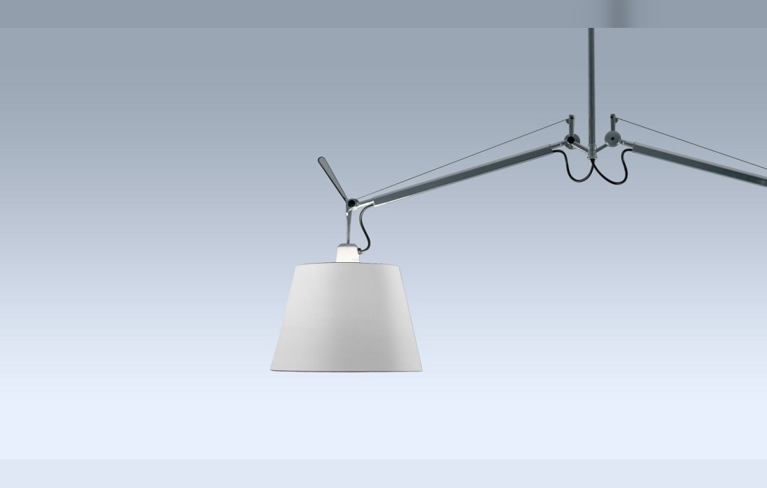 Светильник с двумя плафонами Artemide - Tolomeo due bracci suspension