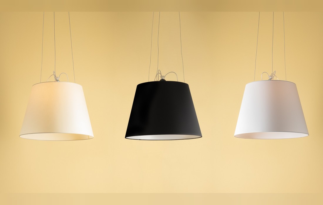 Светильник с большим абажуром Artemide - Tolomeo mega suspension