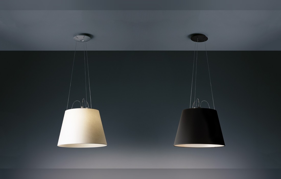 Светильник с большим абажуром Artemide - Tolomeo mega suspension