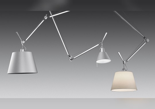 Подвесной одинарный светильник в современном стиле Artemide - Tolomeo Decentrata Suspension image 2