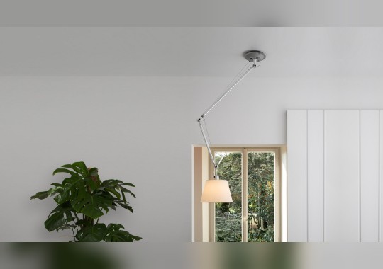 Подвесной одинарный светильник в современном стиле Artemide - Tolomeo Decentrata Suspension image 3