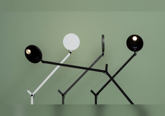 Настольная лампа с детектором движения в белом и черном цвете Artemide - Demetra Table 1734W10A image 6