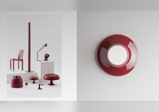Бра из пластика в белом цвете с диммером Artemide - Teti A048150 image 4