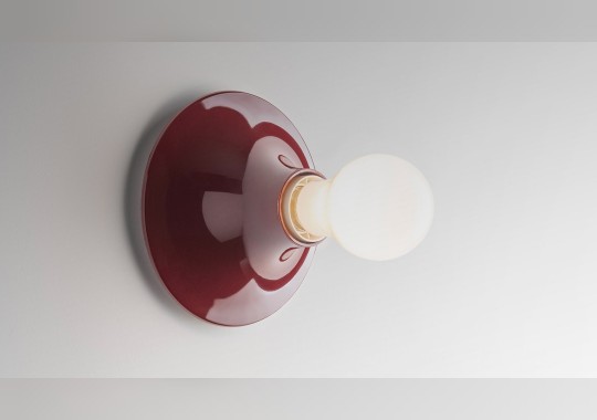Бра из пластика в белом цвете с диммером Artemide - Teti A048150 image 5