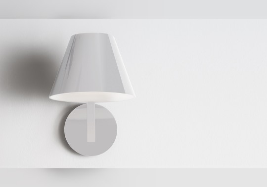 Бра с наклонным стержнем и белый абажур Artemide - La Petite Wall 1752020A image 1