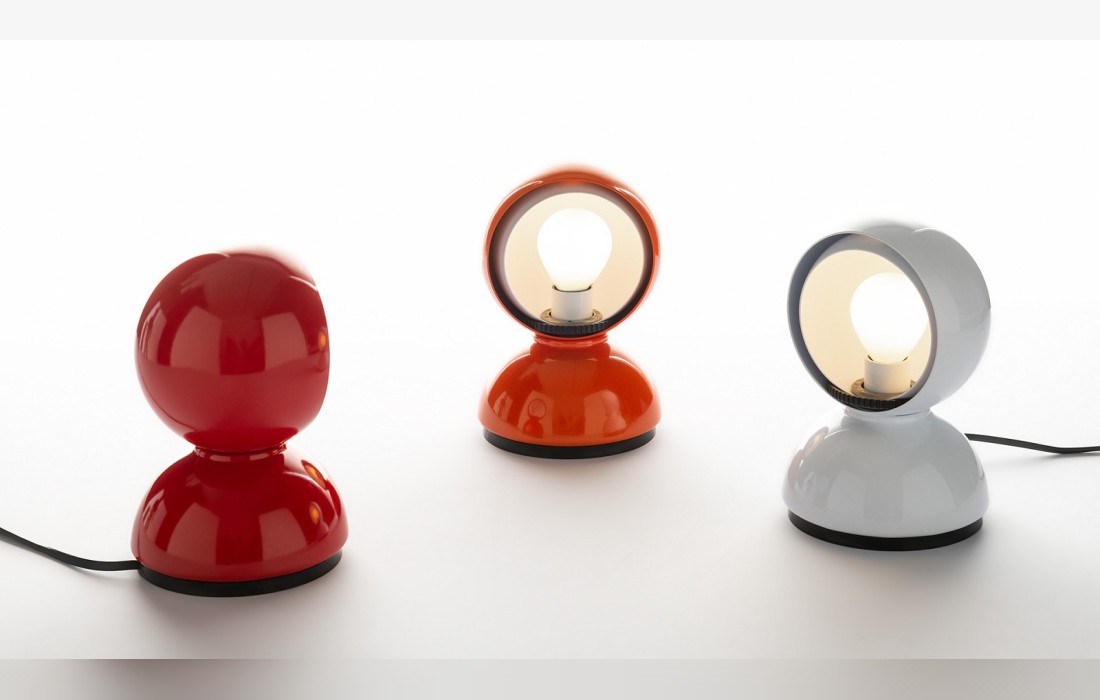 Настольная лампа с вращающимся внутренним плафоном Artemide - Eclisse