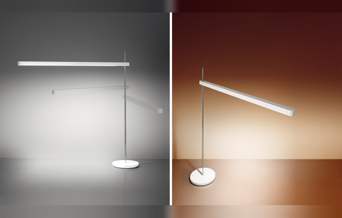 Настольная лампа в белой матовой отделке Artemide - Talak professional