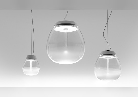 Подвесной светильник с внутренним стержнем из прозрачного стекла Artemide - Empatia 36 Suspension 1823010A image 4