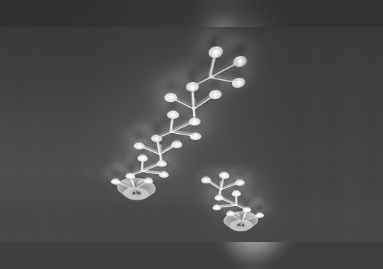 Светильник в форме ветки с окрашенной алюминиевой конструкцией Artemide - Led net line 1596050APP image 4
