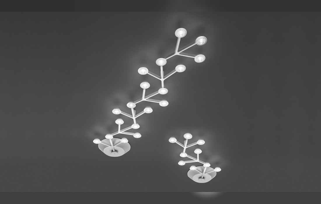 Светильник в форме ветки Artemide - Led net line