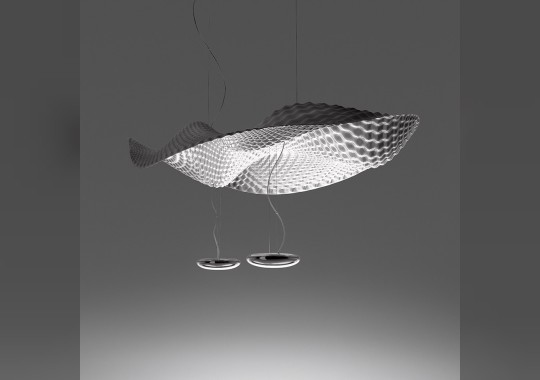 Светильник в форме облака с осветительным прибором из литого алюминия Artemide - Cosmic Angel Suspension 1513010A image 2