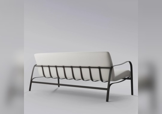 Диван уличный Officina Ciani Amalfi White and Gray image 2