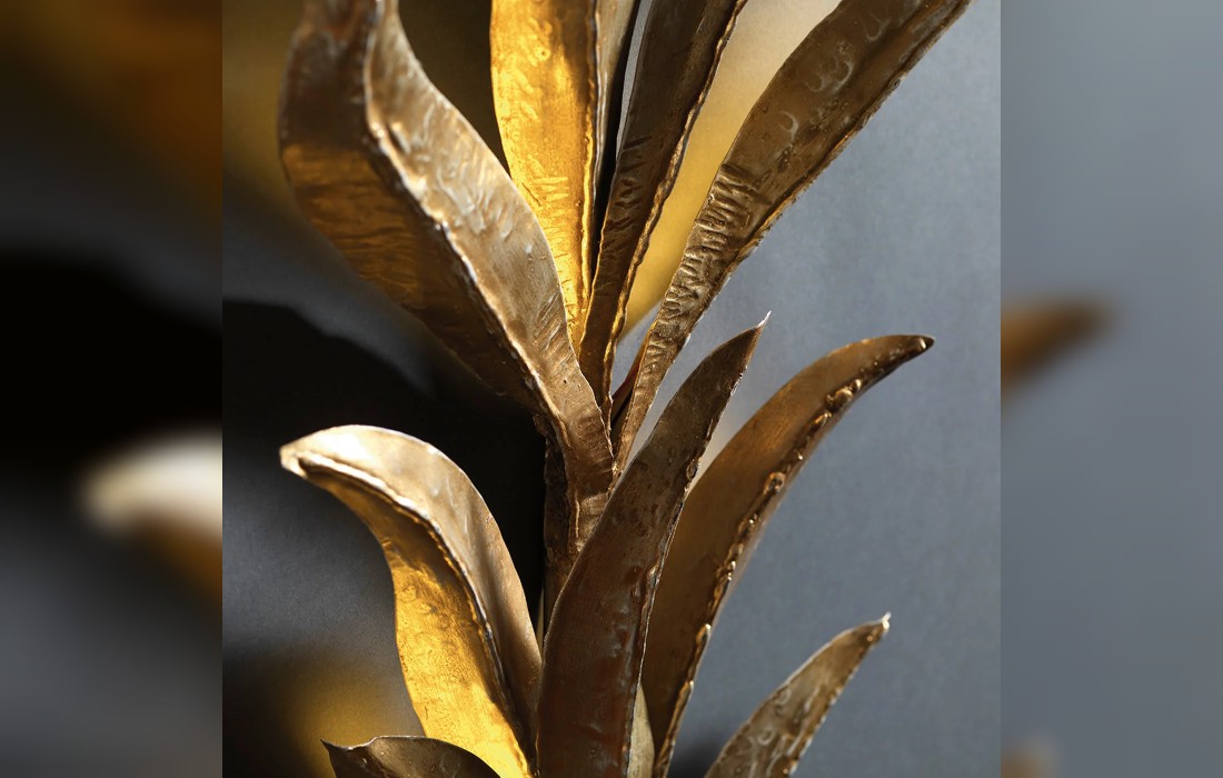 Настенный светильник от фабрики Officina Ciani модель Timeless Gold Leaf