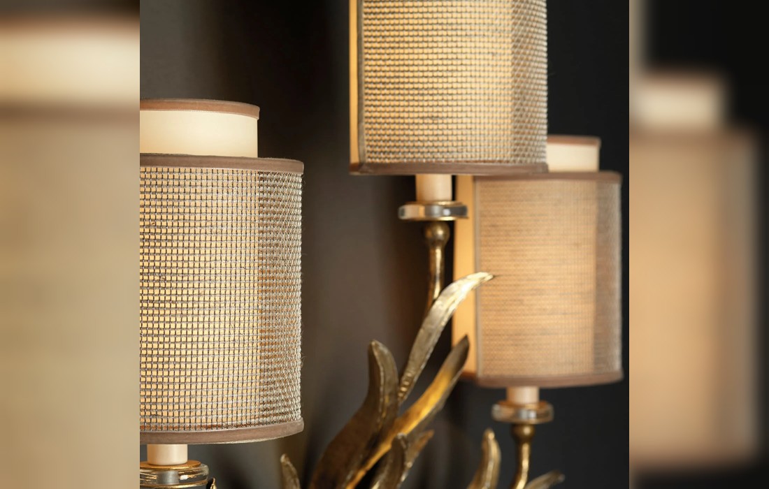Настенный светильник от фабрики Officina Ciani модель Timeless Gold Leaf