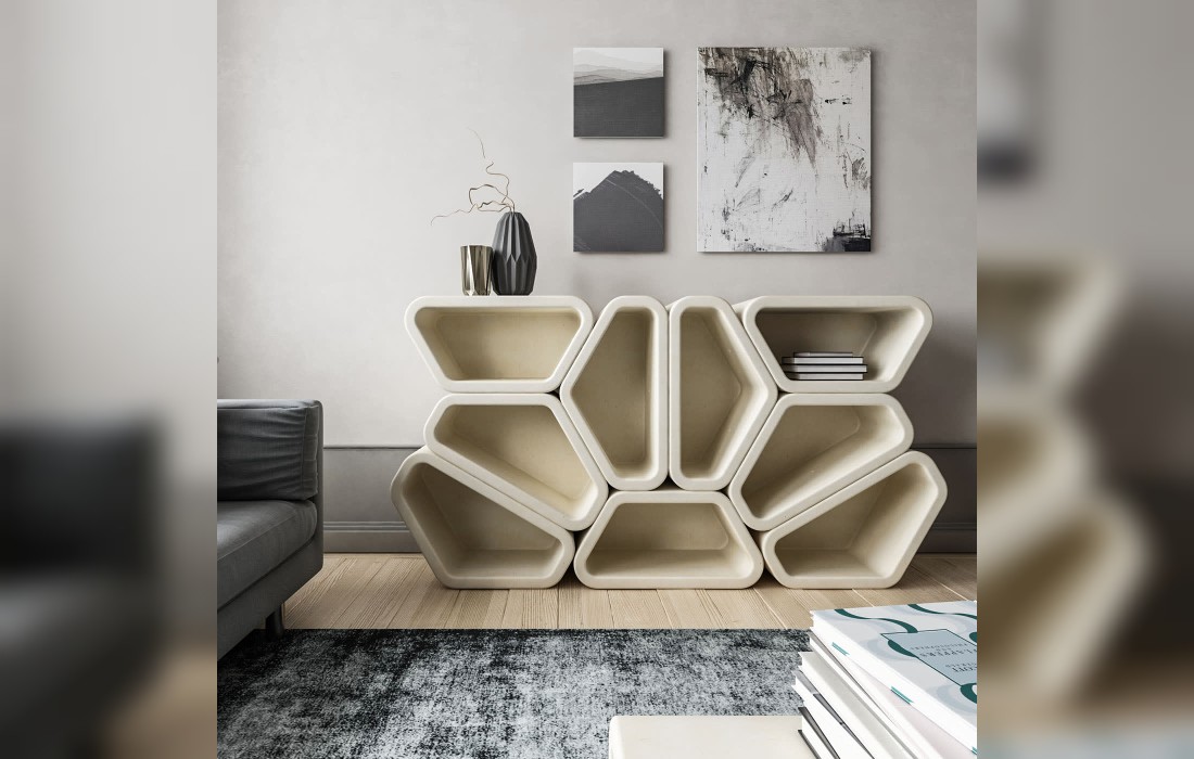Книжные Шкаф от фабрики Pimar Limestone модель Messapo 