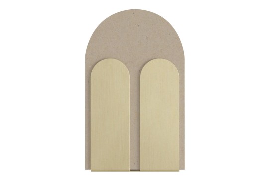Настенный светильник Pimar Limestone Bifora Beige Lecce Limestone \u0026 Brushed Brass image 1