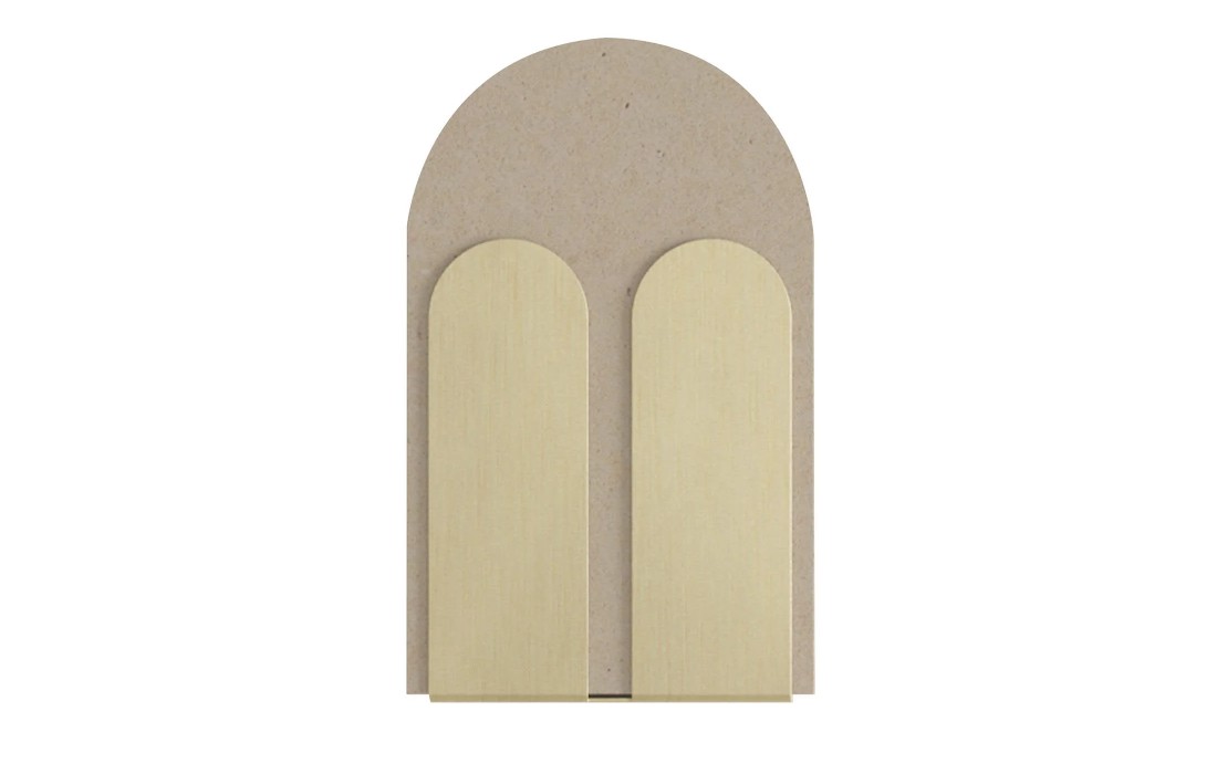 Настенный светильник от фабрики Pimar Limestone модель Bifora Beige Lecce Limestone \u0026 Brushed Brass 