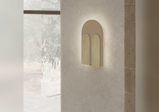 Настенный светильник Pimar Limestone Bifora Beige Lecce Limestone \u0026 Brushed Brass image 2