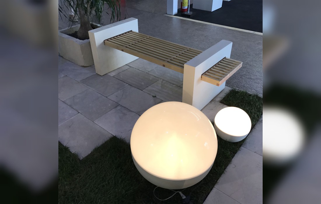 Торшер от фабрики Pimar Limestone модель Igloo A Lecce Limestone