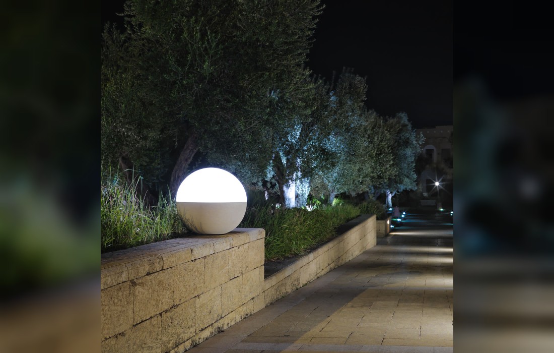 Торшер от фабрики Pimar Limestone модель Igloo A Lecce Limestone