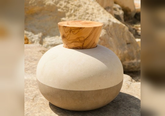 Ваза Pimar Limestone Rito N 3D image 2