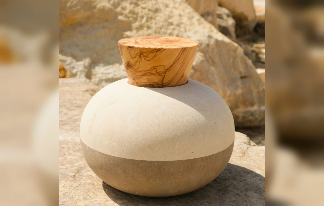 Ваза от фабрики Pimar Limestone модель Rito N. 3D 