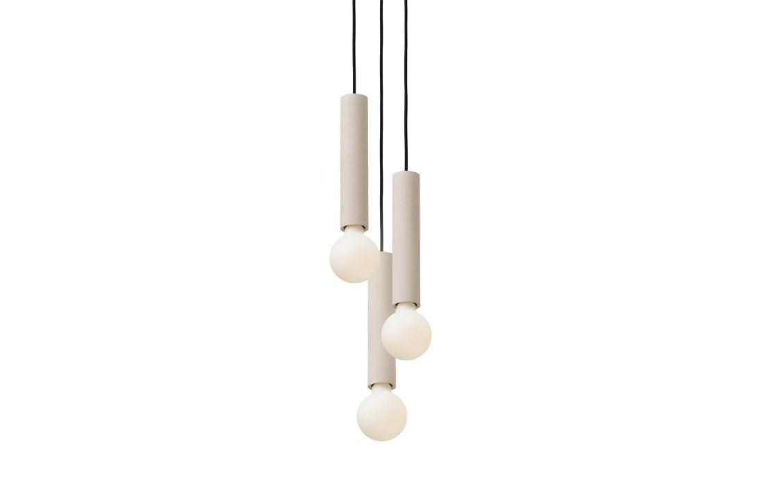 Подвесное освещение от фабрики Plato Design модель Ila Maxi Trio Dove Grey