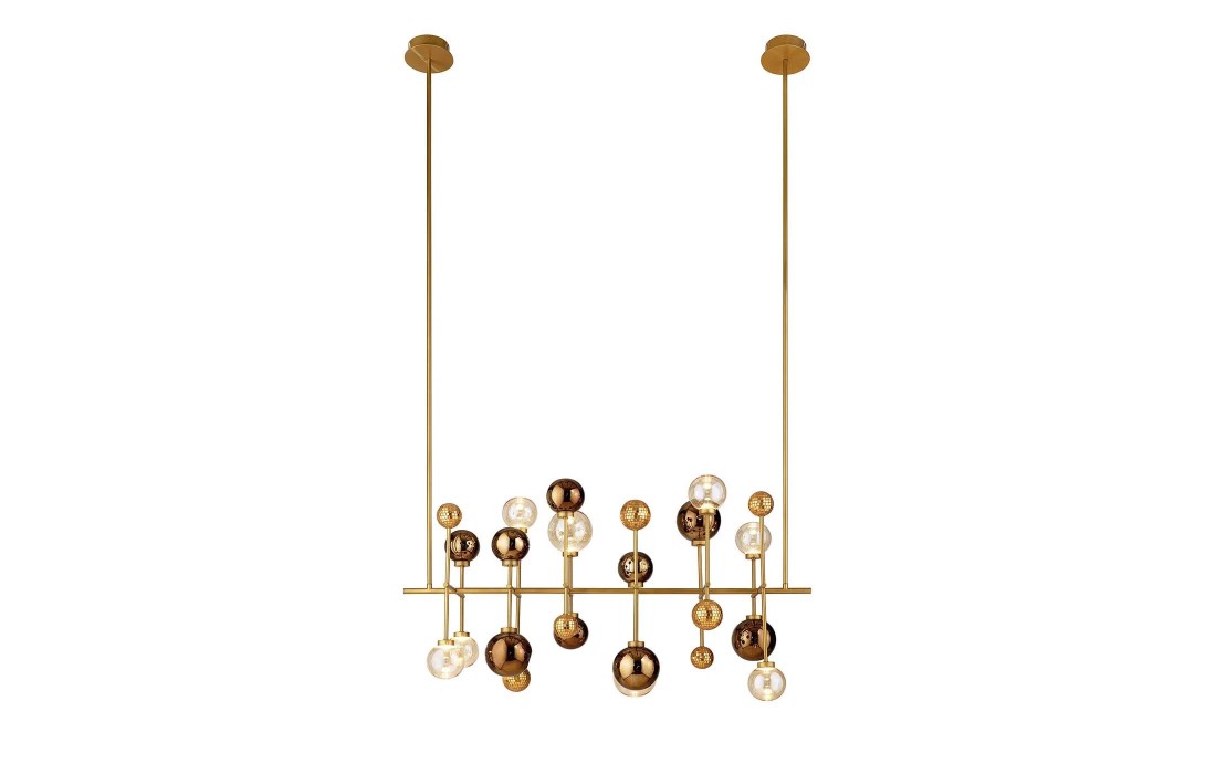 Люстра от фабрики Sicis модель Fluxus Bronzed