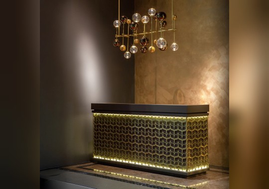 Люстра от фабрики Sicis модель Fluxus Bronzed