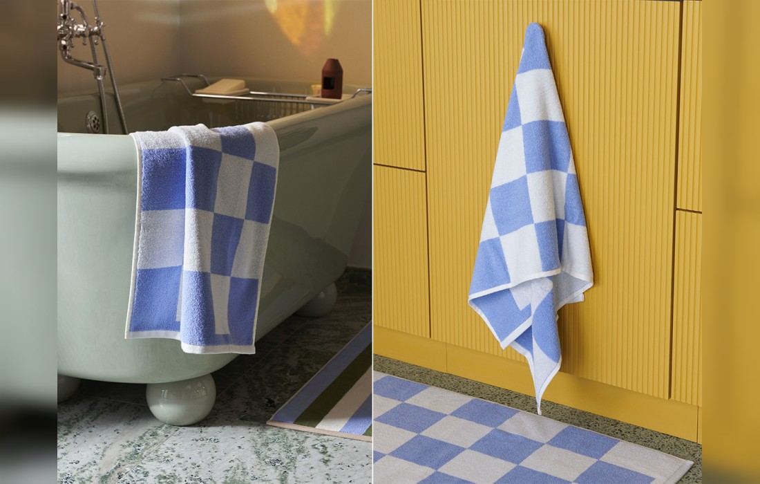 Аксессуар для ванной модель Check Bath Mat от фабрики Hay